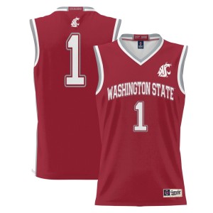 #1 Washington State Cougars ProSphere Basketball Jersey - Crimson