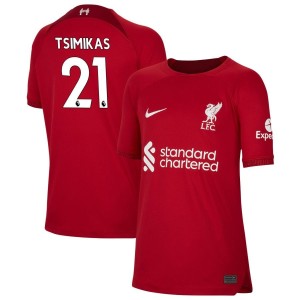 Konstantinos Tsimikas Sadio Mané Liverpool Nike Youth 2022/23 Home Replica Player Jersey - Red