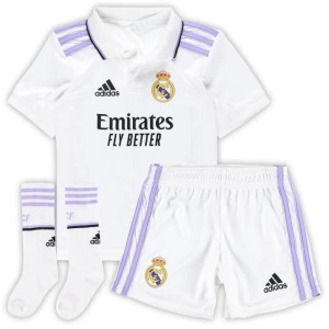 22/23 Youth Real Madrid Home Jersey Kids Kit