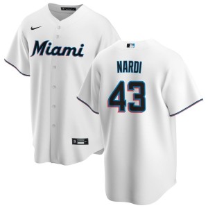 Andrew Nardi Miami Marlins Nike Youth Home Replica Jersey - White