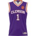 #1 Clemson Tigers ProSphere Youth Basketball Jersey - Purple