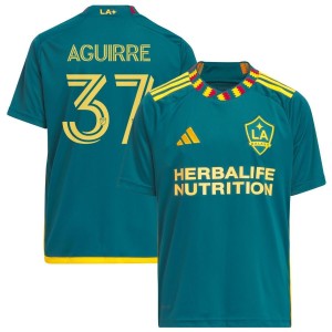 Daniel Aguirre LA Galaxy adidas Youth 2023 LA Kit Replica Jersey - Green