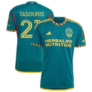 George Tasouris LA Galaxy adidas 2023 LA Kit Authentic Jersey - Green