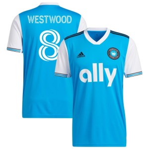 Ashley Westwood Charlotte FC adidas 2022 Primary Replica Jersey - Blue