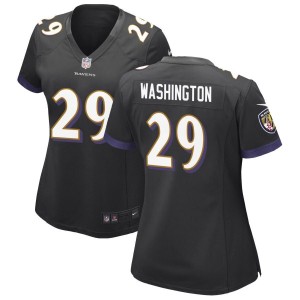 Ar'Darius Washington Baltimore Ravens Nike Women's Alternate Game Jersey - Black