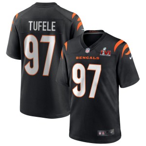 Jay Tufele Cincinnati Bengals Nike Super Bowl LVI Game Jersey - Black