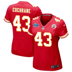 Jack Cochrane Kansas City Chiefs Nike Women's Super Bowl LVII Game Jersey - Red