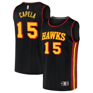 Clint Capela Atlanta Hawks Fanatics Branded Fast Break Replica Jersey Black - Statement Edition