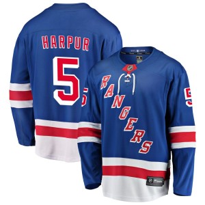 Ben Harpur New York Rangers Fanatics Branded Home Breakaway Jersey - Blue