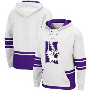 Northwestern Wildcats Colosseum Lace Up 3.0 Pullover Hoodie - White