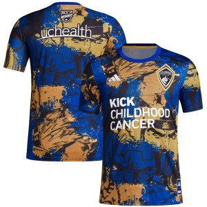 Colorado Rapids adidas 2023 MLS Works Kick Childhood Cancer x Marvel Pre-Match Top - Royal
