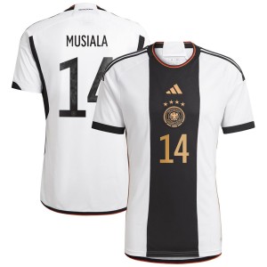 Jamal Musiala Germany National Team adidas 2022/23 Home Replica Jersey - White