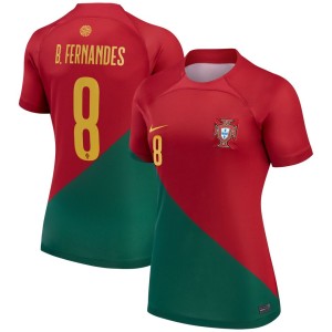 Bruno Fernandes Portugal National Team Nike Women's 2022/23 Home Breathe Stadium Replica Player Jersey - Red