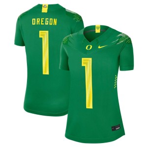 #1 Oregon Ducks Nike Women's Game Jersey - Green
