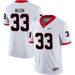 CJ Allen Georgia Bulldogs Nike NIL Replica Football Jersey - White