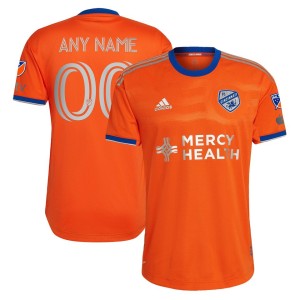 FC Cincinnati adidas 2023 Juncta Juvant Kit Authentic Custom Jersey - Orange