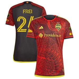 Stefan Frei Seattle Sounders FC adidas 2023 The Bruce Lee Kit Authentic Jersey - Red