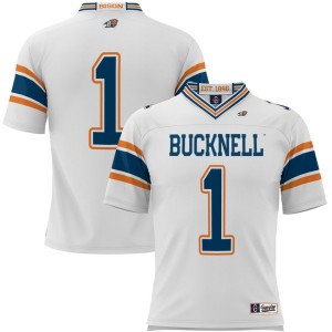 #1 Bucknell Bison ProSphere Youth Endzone Football Jersey - White