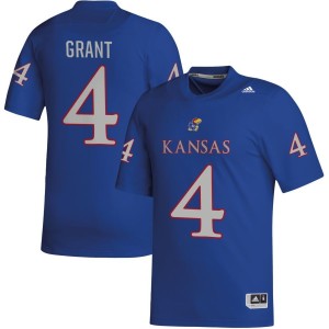 Marvin Grant Kansas Jayhawks adidas NIL Replica Football Jersey - Royal