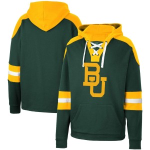 Baylor Bears Colosseum Lace-Up 4.0 Pullover Hoodie - Green