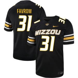 Anthony Favrow  Missouri Tigers Nike NIL Football Game Jersey - Black