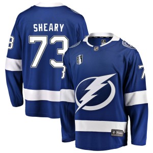 Conor Sheary Tampa Bay Lightning Fanatics Branded Home 2022 Stanley Cup Final Breakaway Jersey - Blue