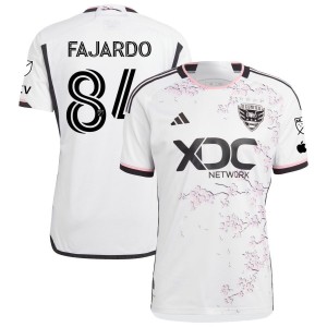 Jose Fajardo D.C. United adidas 2023 The Cherry Blossom Kit Authentic Jersey - White