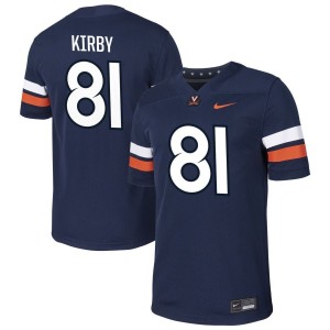 TeKai Kirby  Virginia Cavaliers Nike NIL Football Game Jersey - Navy