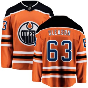 Ben Gleason Edmonton Oilers Fanatics Branded Home Breakaway Jersey - Orange