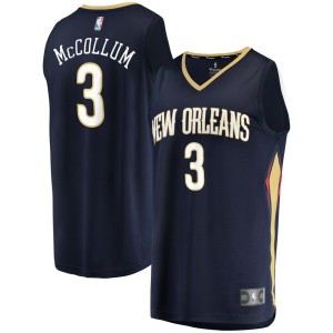 C.J. McCollum New Orleans Pelicans Fanatics Branded Fast Break Replica Jersey - Icon Edition - Navy