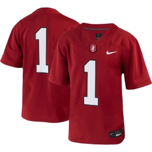 #1 Stanford Cardinal Nike Youth 1st Armored Division Old Ironsides Untouchable Football Jersey - Crimson