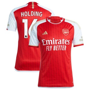 Rob Holding Arsenal adidas 2023/24 Home Replica Jersey - Red