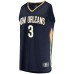 C.J. McCollum New Orleans Pelicans Fanatics Branded Fast Break Replica Jersey - Icon Edition - Navy