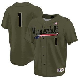 Vanderbilt Commodores ProSphere Military Appreciation Baseball Jersey - Olive