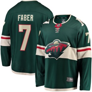Brock Faber Minnesota Wild Fanatics Branded Home Breakaway Player Jersey - Green