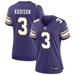 Jordan Addison Minnesota Vikings Nike Women's Classic Game Jersey - Purple