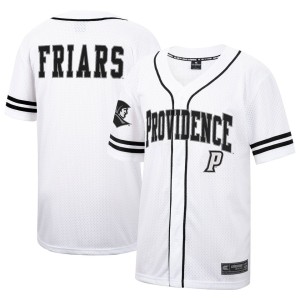 Providence Friars Colosseum Free Spirited Mesh Button-Up Baseball Jersey - White
