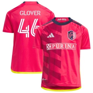 Caden Glover St. Louis City SC adidas Youth 2023 CITY Kit Replica Jersey - Red