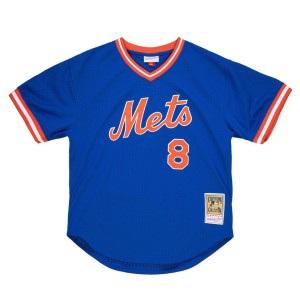 Authentic Gary Carter New York Mets 1986 BP Pullover Jersey