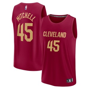 Donovan Mitchell Cleveland Cavaliers Fanatics Branded 2022/23 Fast Break Replica Jersey - Icon Edition - Wine
