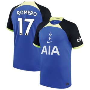 Cristian Romero Tottenham Hotspur Nike Youth 2022/23 Away Breathe Stadium Replica Jersey - Blue