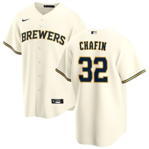 Andrew Chafin Milwaukee Brewers Nike Home Replica Jersey - Cream