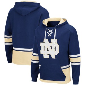 Notre Dame Fighting Irish Colosseum Lace Up 3.0 Pullover Hoodie - Navy