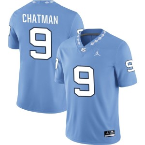 Armani Chatman North Carolina Tar Heels Jordan Brand NIL Replica Football Jersey - Carolina Blue