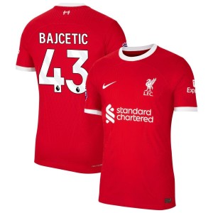 Stefan Bajcetic  Liverpool Nike 2023/24 Home Authentic Jersey - Red