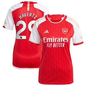 Kai Havertz Arsenal adidas Women's 2023/24 Home Replica Player Jersey - Red