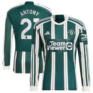 Antony Manchester United adidas 2023/24 Away Long Sleeve Replica Player Jersey - Green