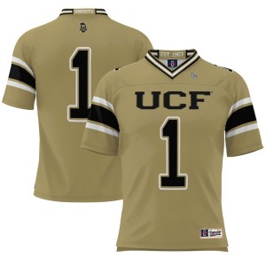 #1 UCF Knights ProSphere Youth Endzone Football Jersey - Gold