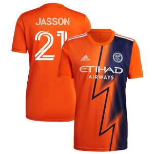 Andres Jasson New York City FC adidas 2022 The Volt Kit Replica Jersey - Orange