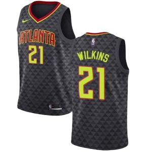 Men's Atlanta Hawks Dominique Wilkins Icon Edition Jersey - Black